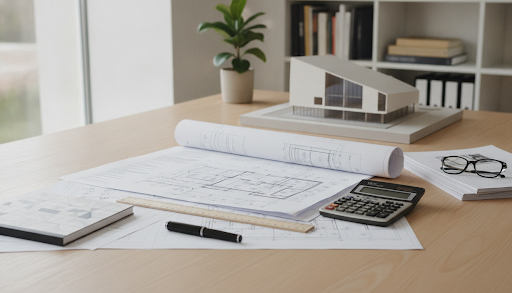 Architekturplan Hintergrund